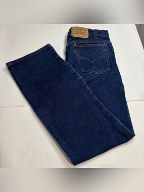 VTG 80s Levi's 20517 0217 Jeans 33x32 Orange Tab Bootcut Made in USA Cowboy